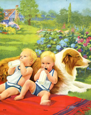 Vintage baby prints