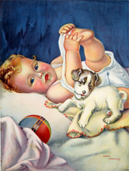 Vintage baby prints