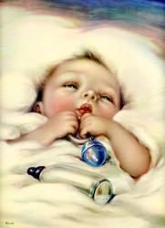 Vintage baby prints