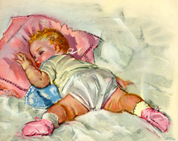 Vintage baby prints