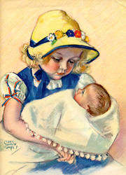 Vintage baby prints