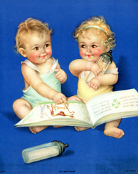 Vintage baby prints