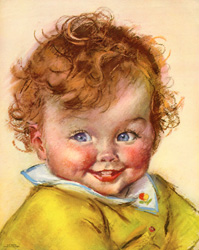 Vintage prints of babies