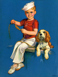 Vintage prints of 'boys being boys' from the 1930s and 1940s