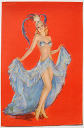 Original vintage calendar / poster art print from the 1920s-1940s