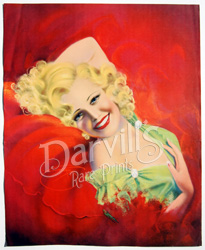 Original vintage calendar / poster art print from the 1920s-1940s