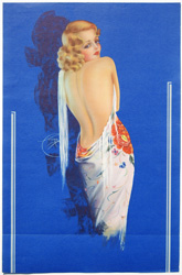 Original vintage calendar / poster art print from the 1920s-1940s