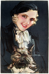 Original vintage calendar / poster art print from the 1920s-1940s