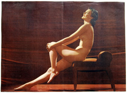 Original vintage calendar / poster art print from the 1920s-1940s