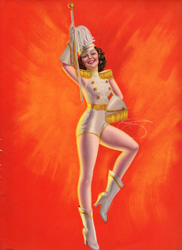 Glamour and pin-up girl prints from the 1930s-1950s