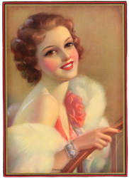 Glamour and pin-up girl prints from the 1930s-1950s