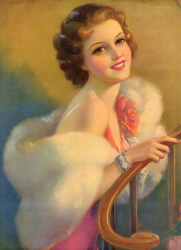 Glamour and pin-up girl prints from the 1930s-1950s