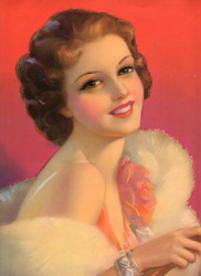 Glamour and pin-up girl prints from the 1930s-1950s