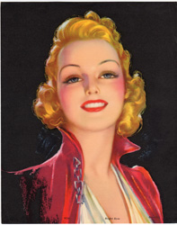 Glamour and pin-up girl prints from the 1930s-1950s