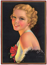 Glamour and pin-up girl prints from the 1930s-1950s