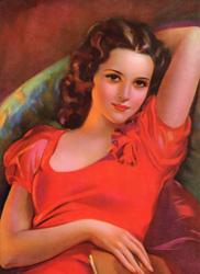 Glamour and pin-up girl prints from the 1930s-1950s