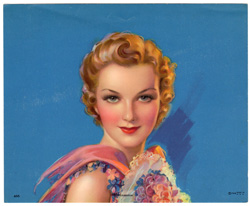 Glamour and pin-up girl prints from the 1930s-1950s