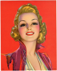 Glamour and pin-up girl prints from the 1930s-1950s