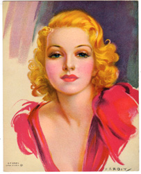 Glamour and pin-up girl prints from the 1930s-1950s