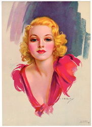 Glamour and pin-up girl prints from the 1930s-1950s