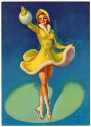 Glamour and pin-up girl prints from the 1930s-1950s