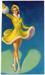 Glamour and pin-up girl prints from the 1930s-1950s