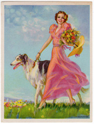 Glamour and pin-up girl prints from the 1930s-1950s