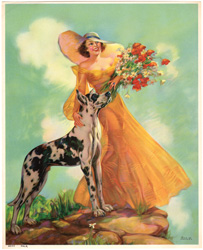 Glamour and pin-up girl prints from the 1930s-1950s