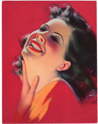 Vintage pin up art and glamourous women prints (1930s-1940s)