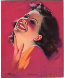 Vintage pin up art and glamourous women prints (1930s-1940s)