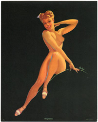 Vintage pin up art and glamourous women prints (1930s-1940s)