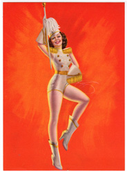 Glamour and pin-up girl prints from the 1930s-1950s