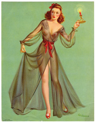 Vintage pin up art and glamourous women prints (1930s-1940s)