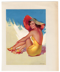 Vintage pin up art and glamourous women prints (1930s-1940s)