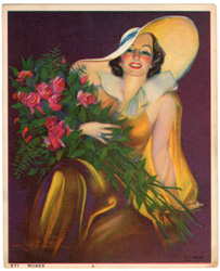 Vintage pin up art and glamourous women prints (1930s-1940s)