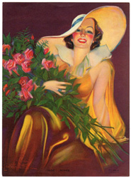 Vintage pin up art and glamourous women prints (1930s-1940s)