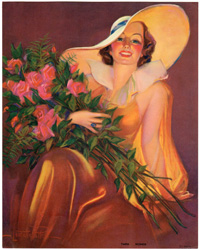 Vintage pin up art and glamourous women prints (1930s-1940s)