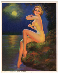 Vintage pin up art and glamourous women prints (1930s-1940s)