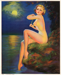 Vintage pin up art and glamourous women prints (1930s-1940s)