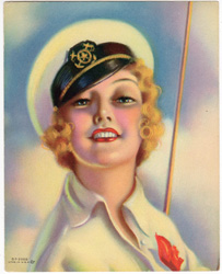 Vintage pin up art and glamourous women prints (1930s-1940s)