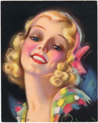 Vintage pin up art and glamourous women prints (1930s-1940s)