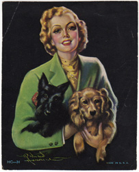 Vintage pin up art and glamourous women prints (1930s-1940s)