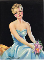 Vintage pin up art and glamourous women prints (1930s-1940s)