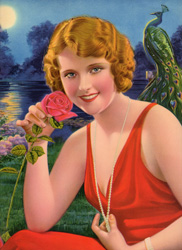 Vintage pin up art and glamourous women prints (1930s-1940s)