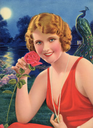 Vintage pin up art and glamourous women prints (1930s-1940s)