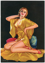 Vintage pin up art and glamourous women prints (1930s-1940s)