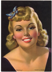 Vintage pin up art and glamourous women prints (1930s-1940s)