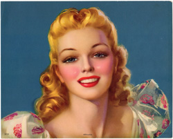 Vintage pin up art and glamourous women prints (1930s-1940s)