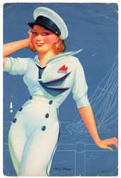 Vintage pin up art and glamourous women prints (1930s-1940s)