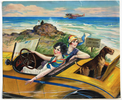 Vintage pin up art and glamourous women prints (1930s-1940s)